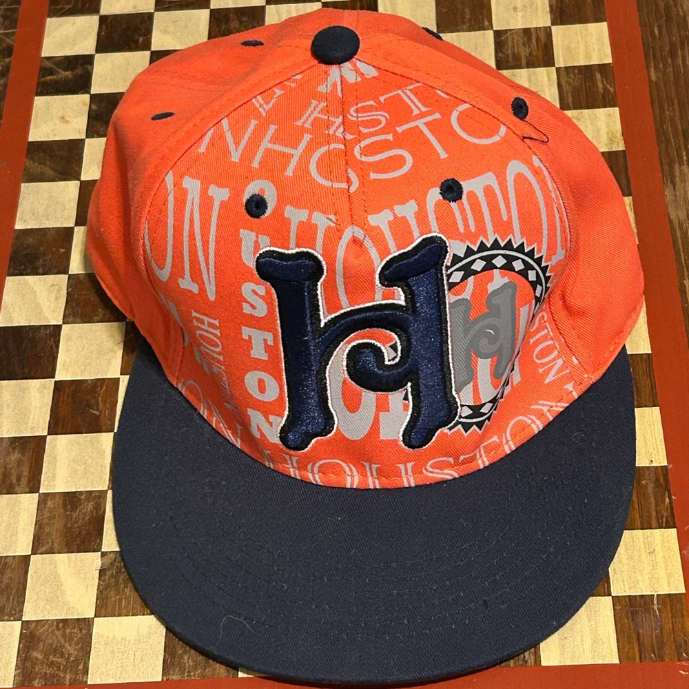 Orange and Navy Houston Cap